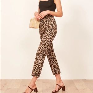 COPY - reformation marlon pant leopard